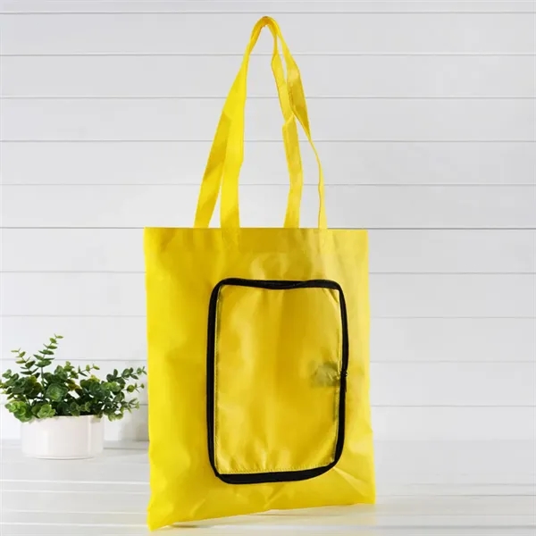 Giveaway Folding Grocery Tote Shopping Bags - Giveaway Folding Grocery Tote Shopping Bags - Image 3 of 3