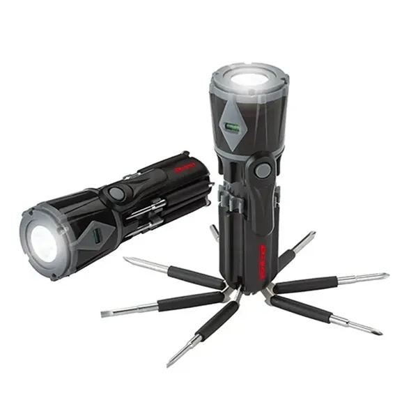 8 in 1 Multi-Functional Screwdriver with Flashlight - 8 in 1 Multi-Functional Screwdriver with Flashlight - Image 1 of 2