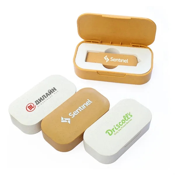 Eco-Friendly Wheat Straw Biodegradable Box USB Flash Drive - Eco-Friendly Wheat Straw Biodegradable Box USB Flash Drive - Image 2 of 4