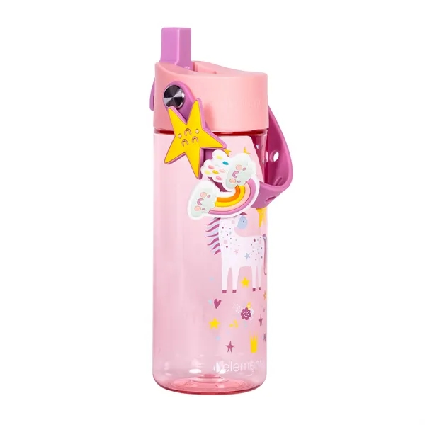 18oz Splash Charm Bottle w/ Drinking Spout and Straw - 18oz Splash Charm Bottle w/ Drinking Spout and Straw - Image 7 of 9