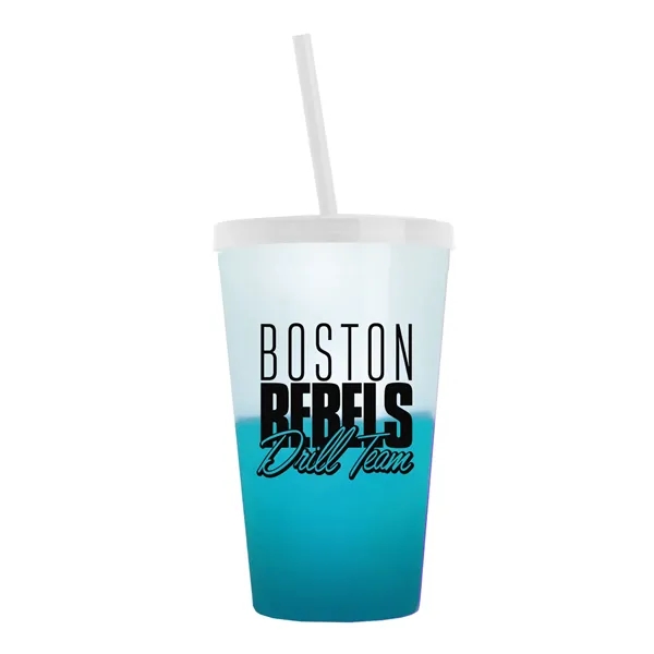 22 Oz. Cool Color Change Straw Tumbler - 22 Oz. Cool Color Change Straw Tumbler - Image 11 of 11