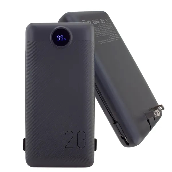 Charge All 20K Power Bank with Charging Cables and AC Plug - Charge All 20K Power Bank with Charging Cables and AC Plug - Image 9 of 13