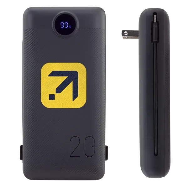 Charge All 20K Power Bank with Charging Cables and AC Plug - Charge All 20K Power Bank with Charging Cables and AC Plug - Image 11 of 13