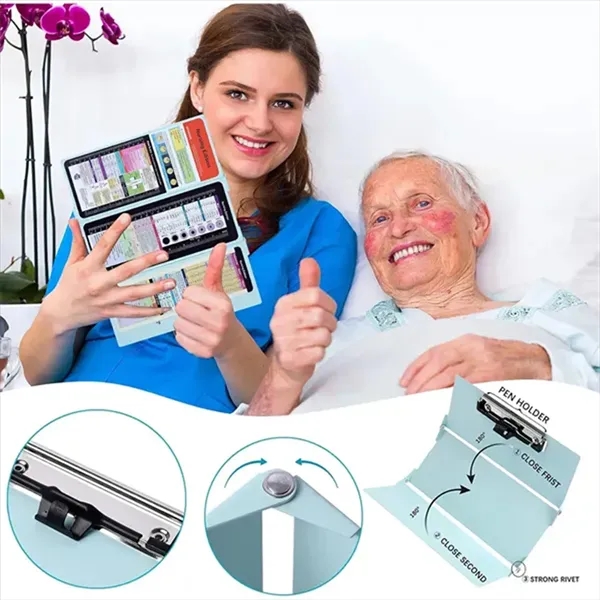 Foldable Nursing Clipboard 3 Layer Nurse Edition Cheat Sheet - Foldable Nursing Clipboard 3 Layer Nurse Edition Cheat Sheet - Image 7 of 8