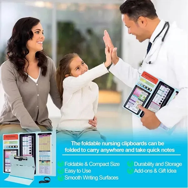 Foldable Nursing Clipboard 3 Layer Nurse Edition Cheat Sheet - Foldable Nursing Clipboard 3 Layer Nurse Edition Cheat Sheet - Image 8 of 8