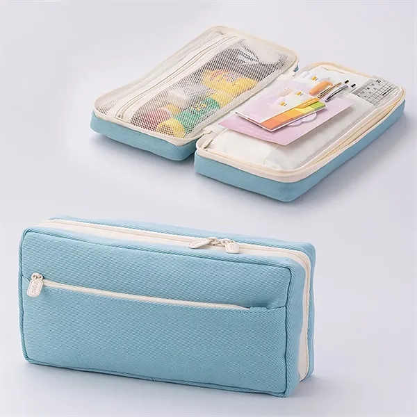 Big Capacity Pencil Case Pen Pouch Holder Bag - Big Capacity Pencil Case Pen Pouch Holder Bag - Image 5 of 10