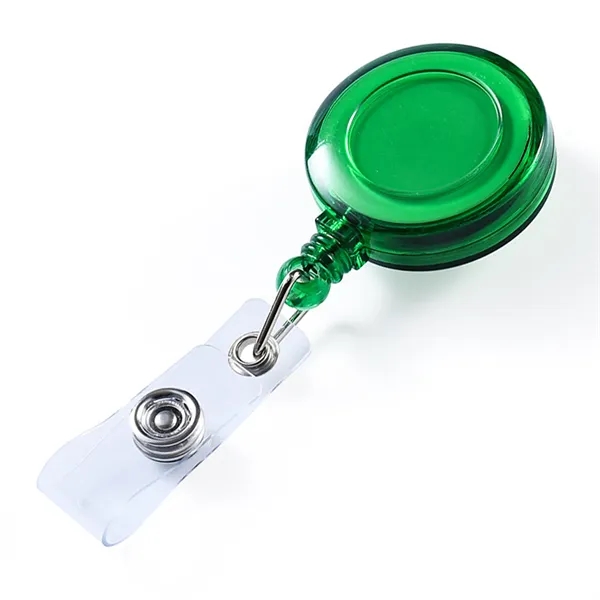 Translucent Retractable Back Buckle Badge Clip Reel Wheel - Translucent Retractable Back Buckle Badge Clip Reel Wheel - Image 8 of 10