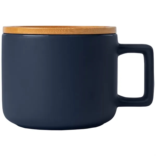 Cafe Virtuoso - 12 oz. Ceramic Mug with Bamboo Lid - Cafe Virtuoso - 12 oz. Ceramic Mug with Bamboo Lid - Image 3 of 23