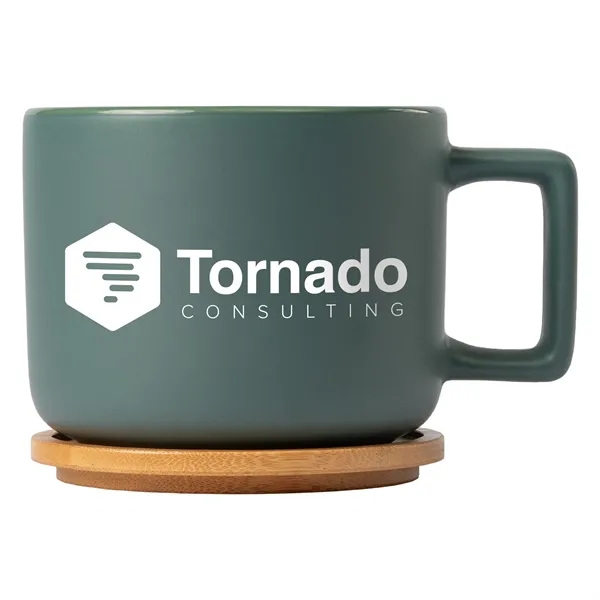 Cafe Virtuoso - 12 oz. Ceramic Mug with Bamboo Lid - Cafe Virtuoso - 12 oz. Ceramic Mug with Bamboo Lid - Image 14 of 23