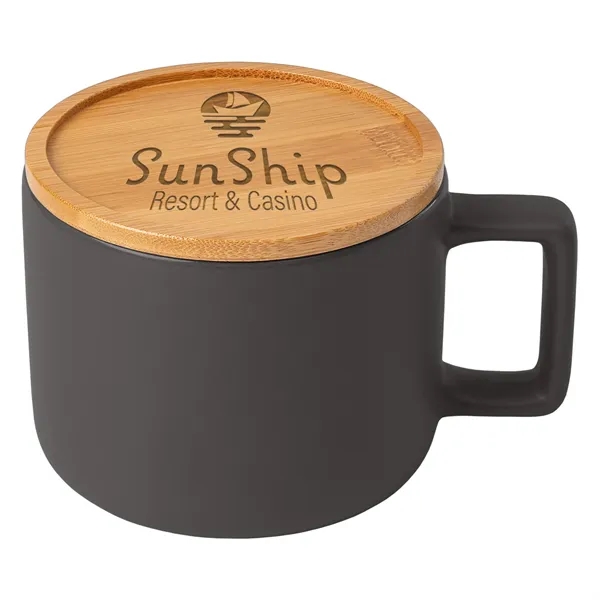 Cafe Virtuoso - 12 oz. Ceramic Mug with Bamboo Lid - Cafe Virtuoso - 12 oz. Ceramic Mug with Bamboo Lid - Image 19 of 23