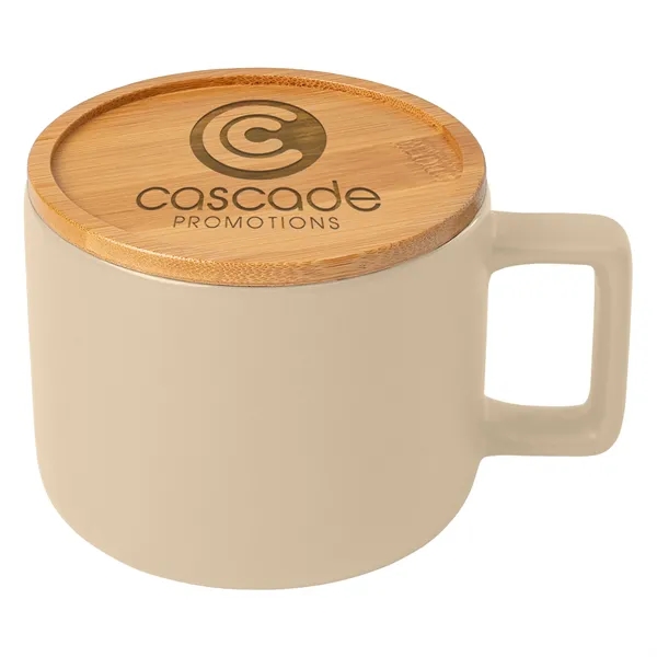 Cafe Virtuoso - 12 oz. Ceramic Mug with Bamboo Lid - Cafe Virtuoso - 12 oz. Ceramic Mug with Bamboo Lid - Image 20 of 23