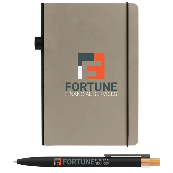 Recycled Kraft Paper Cover Journal & Pen Set - Recycled Kraft Paper Cover Journal & Pen Set - Image 8 of 19