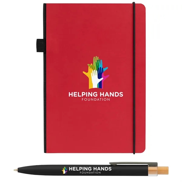 Recycled Kraft Paper Cover Journal & Pen Set - Recycled Kraft Paper Cover Journal & Pen Set - Image 10 of 19