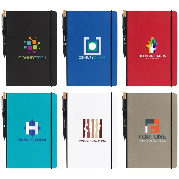 Recycled Kraft Paper Cover Journal & Pen Set - Recycled Kraft Paper Cover Journal & Pen Set - Image 0 of 19