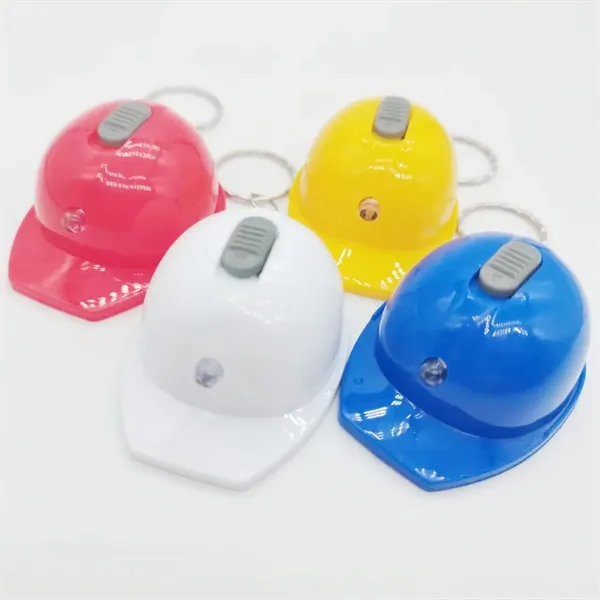 Flashlight Helmet Keychain With Bottle Opener - Flashlight Helmet Keychain With Bottle Opener - Image 0 of 3