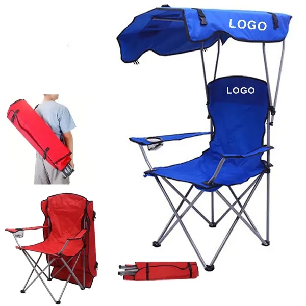 Foldable Beach Chair with Canopy - Foldable Beach Chair with Canopy - Image 0 of 2