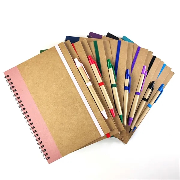 Kraft Paper Notebook With Pen - Kraft Paper Notebook With Pen - Image 0 of 1