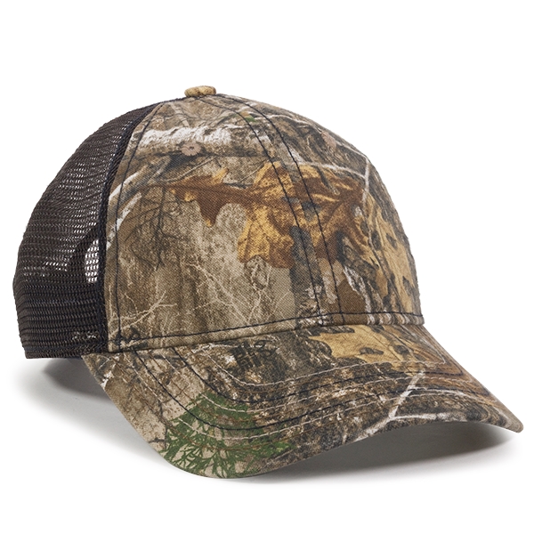 Mesh Back Cap with Flag Print Undervisor - Mesh Back Cap with Flag Print Undervisor - Image 2 of 2