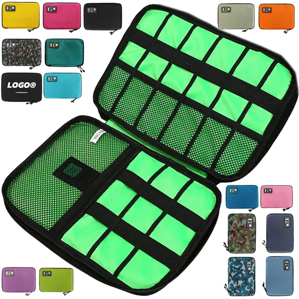 Electronics Travel Cord Organizer Pouch Portable Cable Bags - Electronics Travel Cord Organizer Pouch Portable Cable Bags - Image 0 of 6