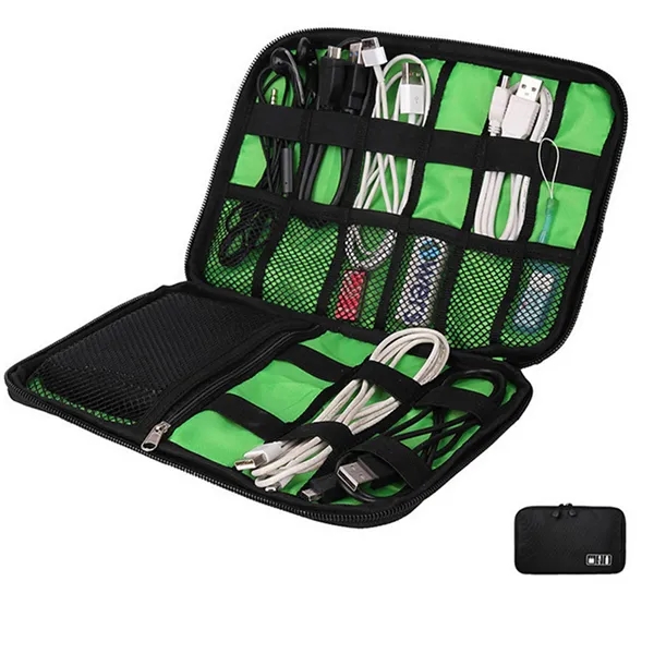 Electronics Travel Cord Organizer Pouch Portable Cable Bags - Electronics Travel Cord Organizer Pouch Portable Cable Bags - Image 2 of 6