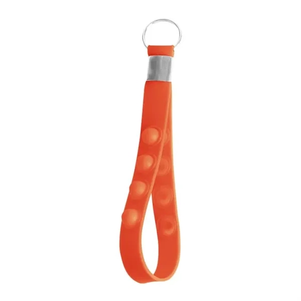 Push Pop Stress Reliever Keychain Silicone Wrist Strap - Push Pop Stress Reliever Keychain Silicone Wrist Strap - Image 5 of 10