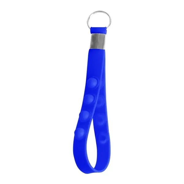 Push Pop Stress Reliever Keychain Silicone Wrist Strap - Push Pop Stress Reliever Keychain Silicone Wrist Strap - Image 7 of 10