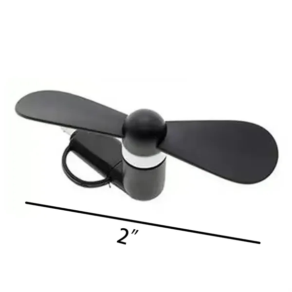 Mini Silica Gel Cell Phone Fan Multiple Interface - Mini Silica Gel Cell Phone Fan Multiple Interface - Image 1 of 3
