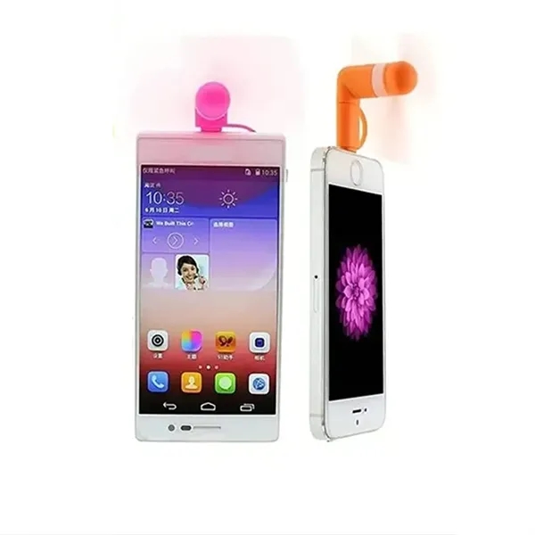 Mini Silica Gel Cell Phone Fan Multiple Interface - Mini Silica Gel Cell Phone Fan Multiple Interface - Image 3 of 3
