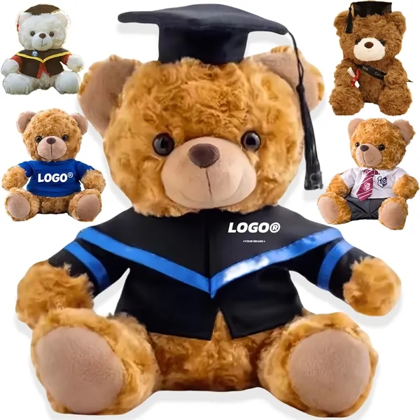 Cute Teddy Bear Plush Toy Graduation Doll Custom Logo - Cute Teddy Bear Plush Toy Graduation Doll Custom Logo - Image 0 of 8