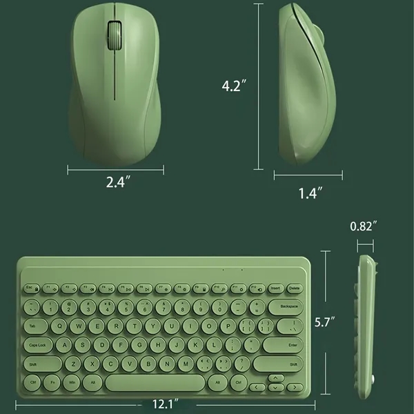 Wireless Keyboard Mouse Combo Portable Home Office - Wireless Keyboard Mouse Combo Portable Home Office - Image 1 of 11
