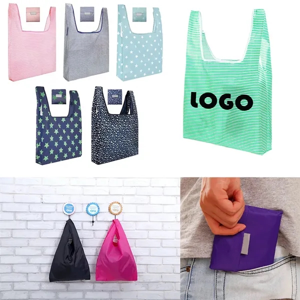 Custom Polyester Folding Grocery Tote