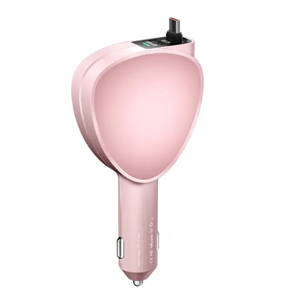 Dual Port Fast Retractable Car Phone Charger - Dual Port Fast Retractable Car Phone Charger - Image 3 of 4