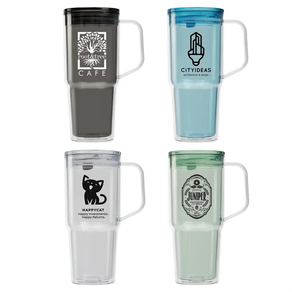 Polar Crystal - 32 oz. Recycled Double Wall Tumbler - Polar Crystal - 32 oz. Recycled Double Wall Tumbler - Image 0 of 18