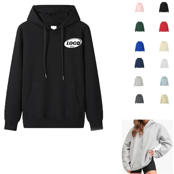 Cotton Hooded Sweatshirt - Cotton Hooded Sweatshirt - Image 0 of 1