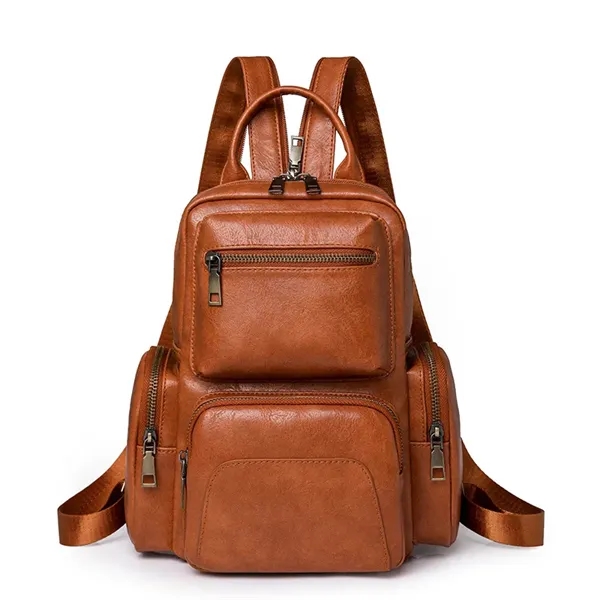 Vintage PU Backpack - Vintage PU Backpack - Image 3 of 4
