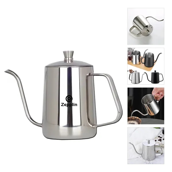 350ml Stainless Gooseneck Pour Over Coffee Kettles Tea Pots - 350ml Stainless Gooseneck Pour Over Coffee Kettles Tea Pots - Image 0 of 0
