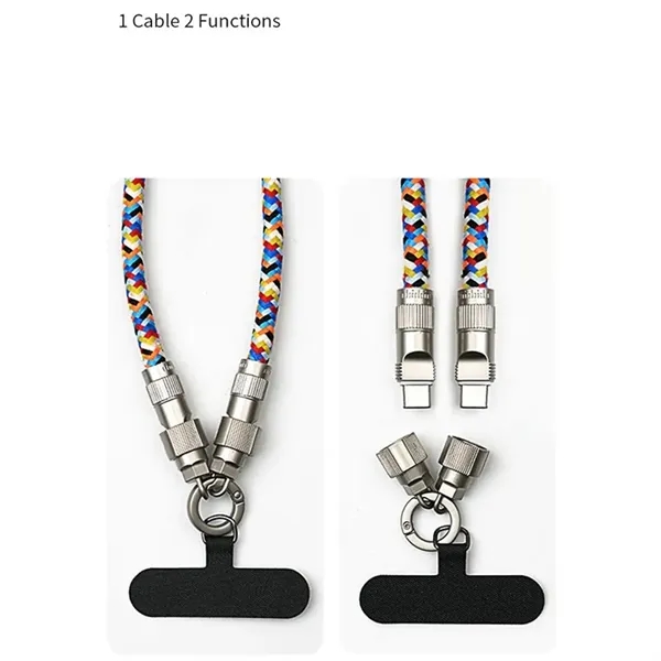 2-in-1 Lanyard Charging Cable - 2-in-1 Lanyard Charging Cable - Image 0 of 1