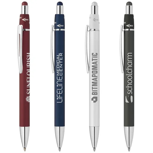 Orbit Spinner Chrome Metal Pen with Stylus - Orbit Spinner Chrome Metal Pen with Stylus - Image 0 of 9