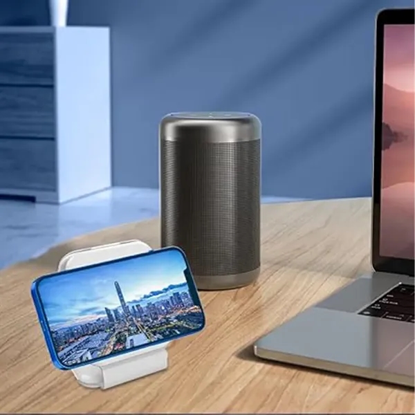 3-in-1 Folding Wireless Charger Storage Box with Phone Stand - 3-in-1 Folding Wireless Charger Storage Box with Phone Stand - Image 8 of 8
