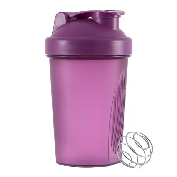 14oz Protein Powder Shake Bottle With Stainless Steel Ball - 14oz Protein Powder Shake Bottle With Stainless Steel Ball - Image 4 of 9