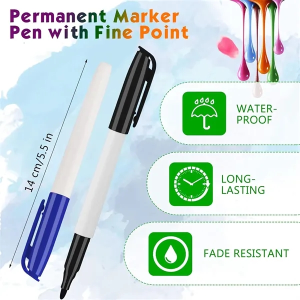 Colored Permanent Markers - Colored Permanent Markers - Image 1 of 4