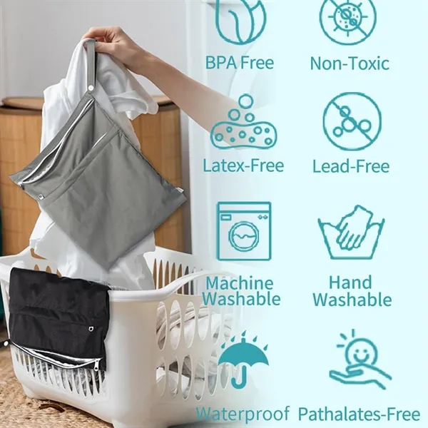 Wet Dry Bags for Baby Cloth Diapers - Wet Dry Bags for Baby Cloth Diapers - Image 3 of 3