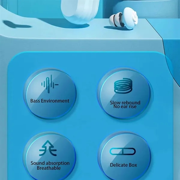 Noise-Canceling & Sleep Sound Blocking Earplugs - Noise-Canceling & Sleep Sound Blocking Earplugs - Image 3 of 7