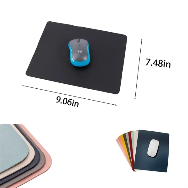 Leather Mouse Pad Solid Color Simple Non-slip Laptop Desk - Leather Mouse Pad Solid Color Simple Non-slip Laptop Desk - Image 1 of 1