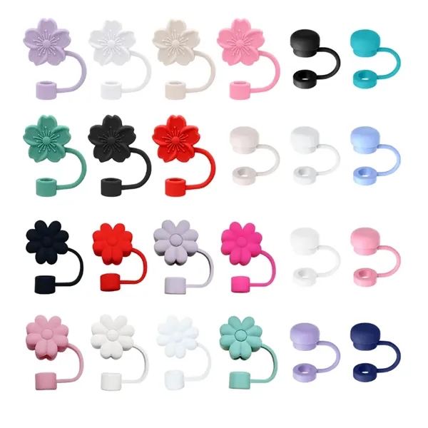 Cute Silicone Straw Covers Cap for Stanley Cups - Cute Silicone Straw Covers Cap for Stanley Cups - Image 1 of 9