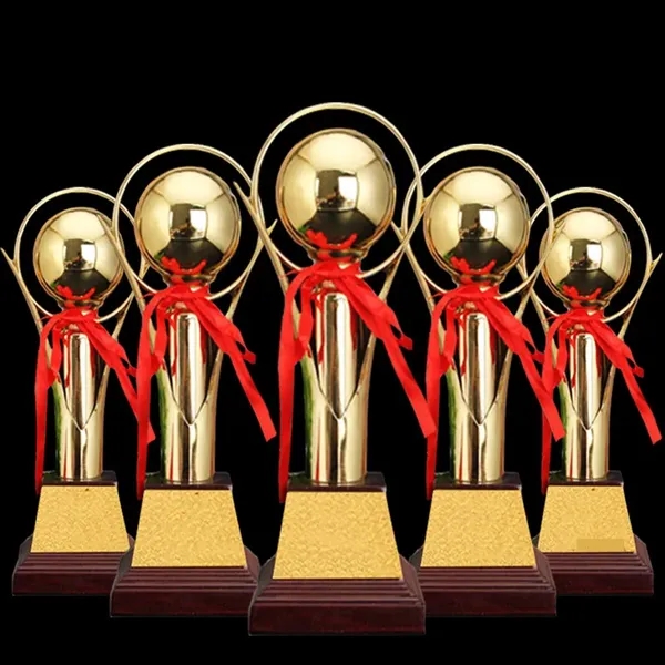 Large Gold Trophy Cup - Large Gold Trophy Cup - Image 2 of 5