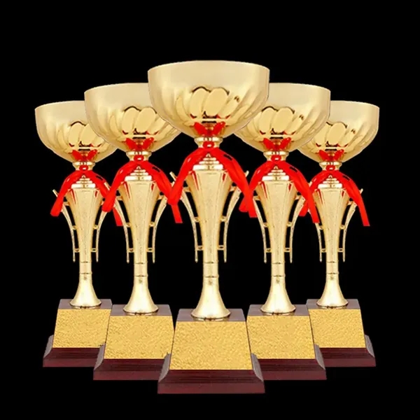 Large Gold Trophy Cup - Large Gold Trophy Cup - Image 4 of 5