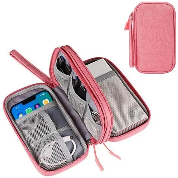 Portable Waterproof Double Layer Electronic Carry Case Bag - Portable Waterproof Double Layer Electronic Carry Case Bag - Image 3 of 4