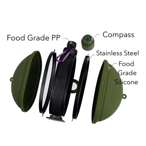 Silicone Folded Bottle For Camping - Silicone Folded Bottle For Camping - Image 3 of 4