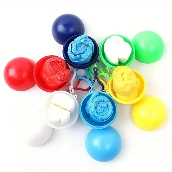 Portable Disposable Raincoat With Keychain - Portable Disposable Raincoat With Keychain - Image 0 of 3